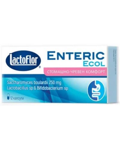 Enteric Ecol, 12 капсули, Lactoflor - 1