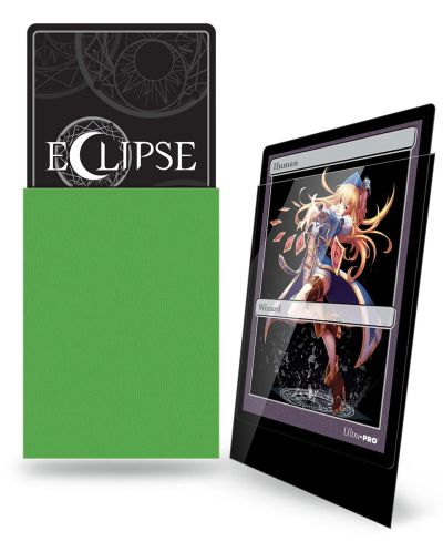 Протектори за карти Ultra Pro - Eclipse Gloss Small Size, Lime Green (60 бр.) - 2