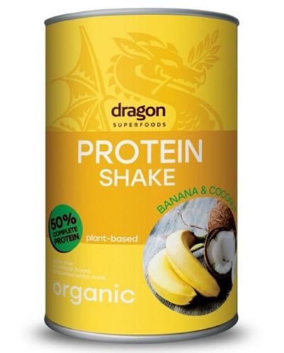 Протеинов шейк, банан и кокос, 450 g, Dragon Superfoods - 1