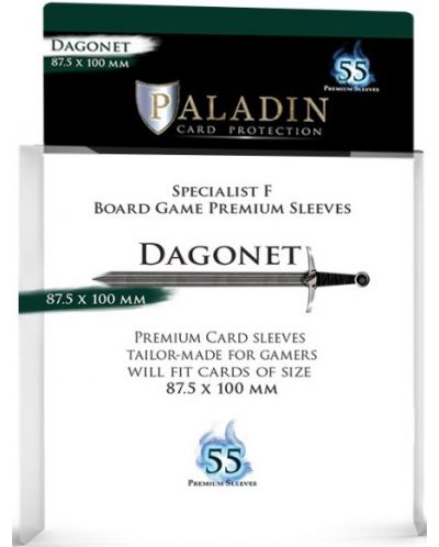 Протектори за карти Paladin - Dagonet 87.5 x 100 (55 бр.) - 1