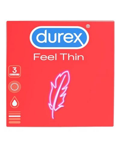 Feel Thin Презервативи, 3 броя, Durex - 1