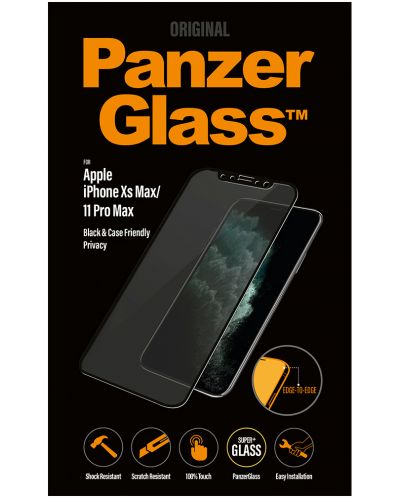 Стъклен протектор PanzerGlass - Privacy CaseFriend, iPhone XS Max/11 Pro Max - 2