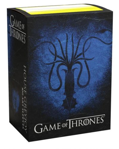 Протектори за карти Dragon Shield - Brushed Art Sleeves Standard Size, Game of Thrones: House Greyjoy (100 бр.) - 1