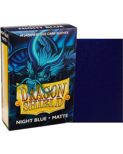 Протектори за карти Dragon Shield Sleeves - Small Matte Night Blue (60 бр.) - 2