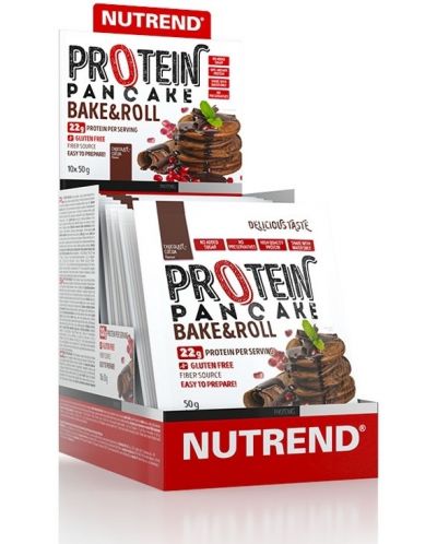 Protein Pancake, шоколад с какао, 10 сашета, Nutrend - 1