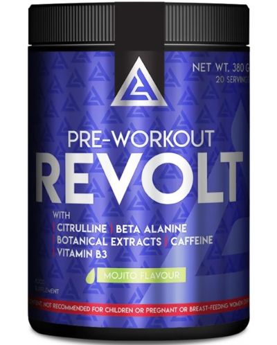 Pre-Workout Revolt, мохито, 380 g, Lazar Angelov Nutrition - 1