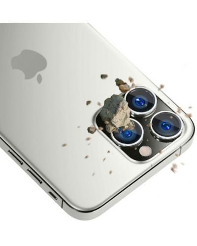 Стъклен протектор 3mk - Lens Protection Pro, iPhone 14 Pro/Max, сребрист - 3
