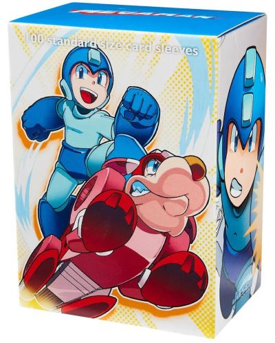 Протектори за карти Dragon Shield - Classic Art Mega Man & Rush (100 бр.) - 1