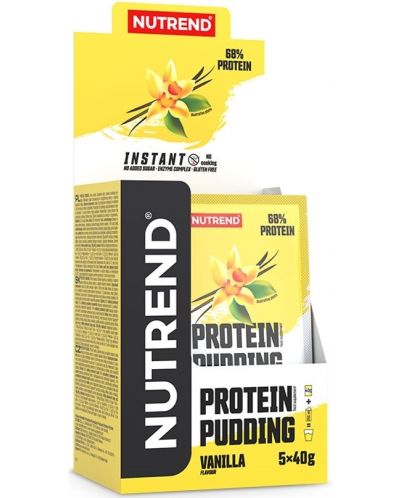Protein Pudding, ванилия, 5 сашета, Nutrend - 1