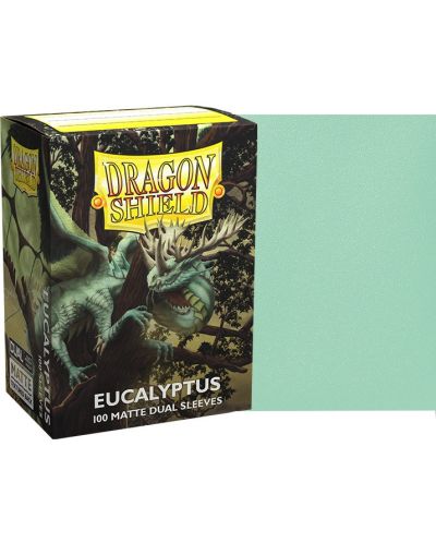 Протектори за карти Dragon Shield Dual Sleeves - Matte Eucalyptus (100 бр.) - 2