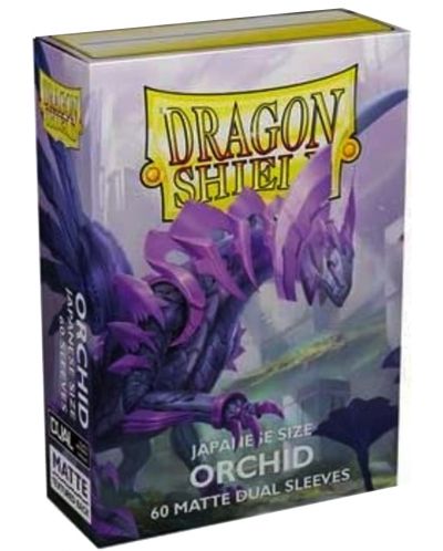 Протектори за карти Dragon Shield Dual Sleeves - Small Matte Orchid (60 бр.) - 1