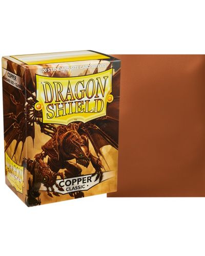 Протектори за карти Dragon Shield Classic Sleeves - Copper (100 бр.) - 2