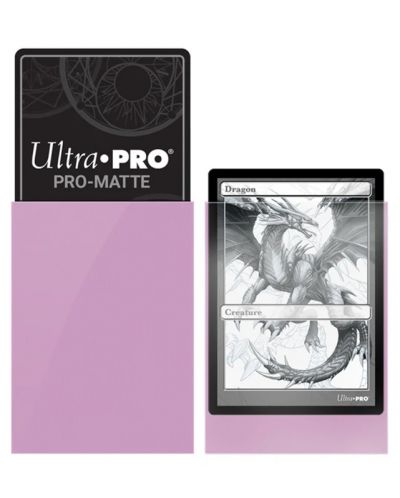 Протектори за карти Ultra Pro - PRO-Matte Standard Size, Pink (50 бр.) - 2