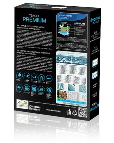 Протектор за матрак Dream On - Tencel Premium, 180 х 200 x 25-35 cm - 2