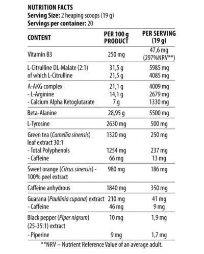 Blood & Guts, манго, 380 g, Dorian Yates Nutrition - 2