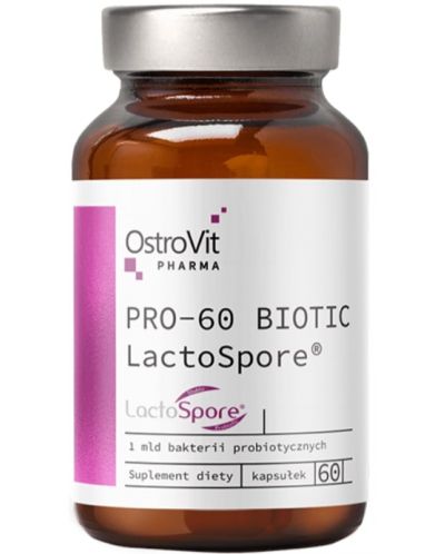 Pro-60 Biotic LactoSpore, 60 капсули, OstroVit - 1
