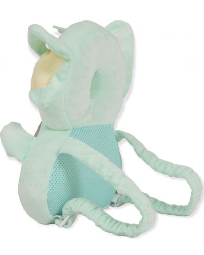 Предпазна възглавница за прохождащи бебета Moni - Elephant, зелена - 1
