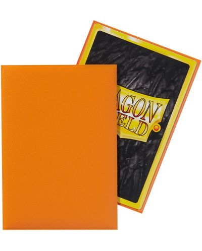 Протектори за карти Dragon Shield - Matte Sleeves Small Size, Orange (60 бр.) - 3