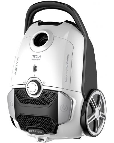Прахосмукачка с торба Tesla - BG400W Silent Pro, HEPA, бяла/черна - 3