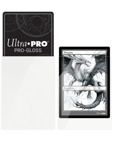 Протектори за карти Ultra Pro - PRO-Gloss Standard Size, White (50 бр.) - 2