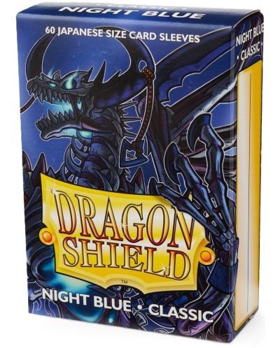 Протектори за карти Dragon Shield - Classic Sleeves Small Size, Night Blue (60 бр.) - 1