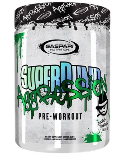 SuperPump Aggression, italian ice, 450 g, Gaspari Nutrition - 1