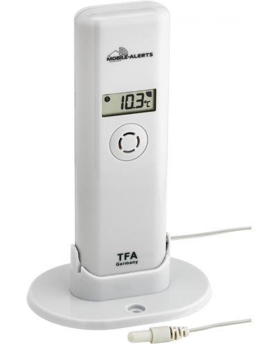 Предавател за температура и влажност TFA - WEATHER HUB, бял - 1