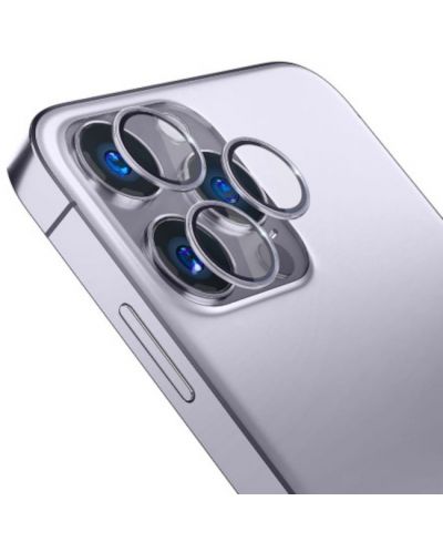 Стъклен протектор 3mk - Lens Protection Pro, iPhone 14 Pro/Max, лилав - 2