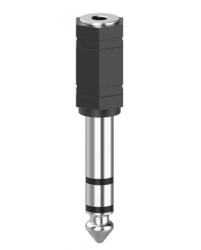Преходник Hama - 3.5 mm/6.3 mm, черен - 1