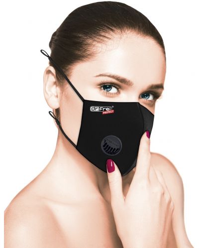 Protect Предпазна маска за многократна употреба, L/XL, черна, Dr. Frei - 2