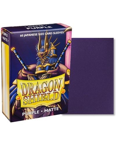 Протектори за карти Dragon Shield - Matte Sleeves Small Siza, Purple (60 бр.) - 2