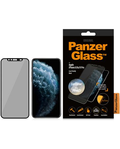 Стъклен протектор PanzerGlass - Privacy CamShield, iPhone X/XS/11 Pro - 3