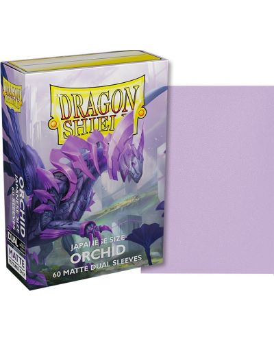 Протектори за карти Dragon Shield Dual Sleeves - Small Matte Orchid (60 бр.) - 2