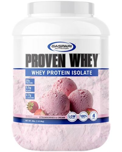 Proven Whey, Whey Protein Isolate, ягодов сладолед, 1814 g, Gaspari Nutrition - 1