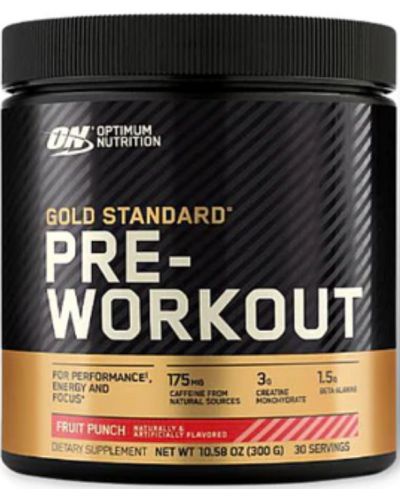 Gold Standard Pre-Workout, плодов пунш, 330 g, Optimum Nutrition - 1