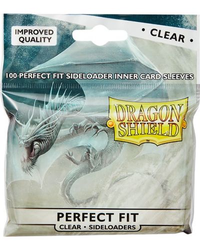 Протектори за карти Dragon Shield Perfect Fit Sideloaders Sleeves - Clear (100 бр.) - 1