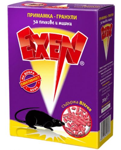 Примамка за мишки и плъхове Exen - Гранули, 3 х 50 g - 1