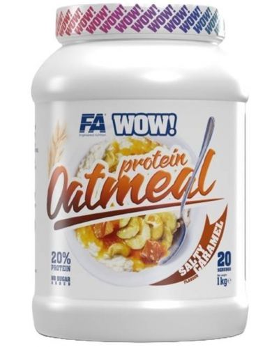 WOW! Protein Oatmeal, солен карамел, 1 kg, FA Nutrition - 1