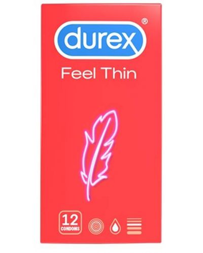 Feel Thin Презервативи, 12 броя, Durex - 1