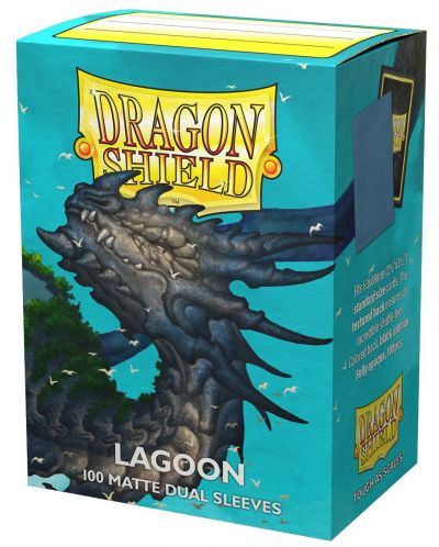 Протектори за карти Dragon Shield Dual Sleeves - Matte Lagoon (100 бр.) - 1