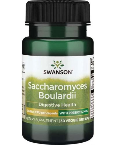 Saccharomyces Boulardii, 30 растителни капсули, Swanson - 1
