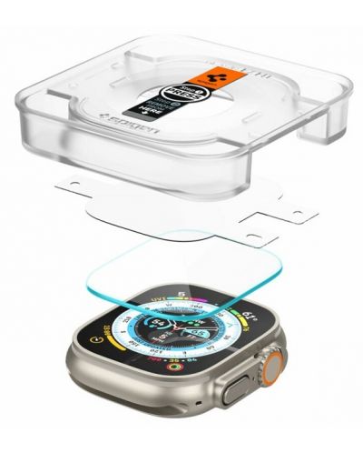 Стъклени протектори Spigen - Glas.tR EZ Fit, Apple Watch Ultra, 2 броя - 2