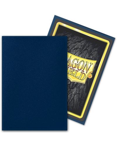 Протектори за карти Dragon Shield - Matte Sleeves Small Size, Midnight Blue (60 бр.) - 3