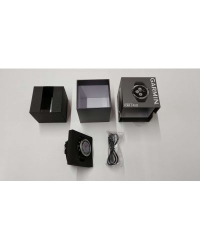GPS часовник Garmin - Fēnix 5 Plus, сив, черна силиконова каишка (разопакован) - 2