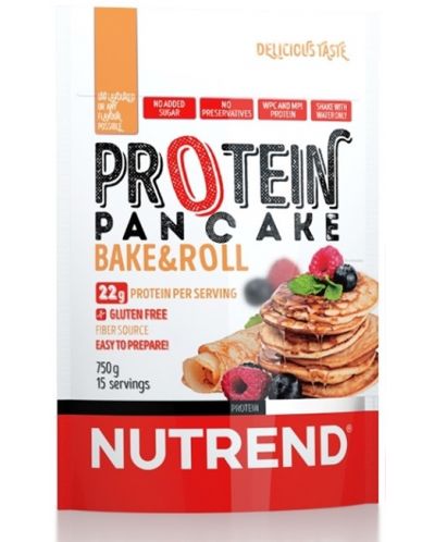 Protein Pancake, неовкусена, 750 g, Nutrend - 1