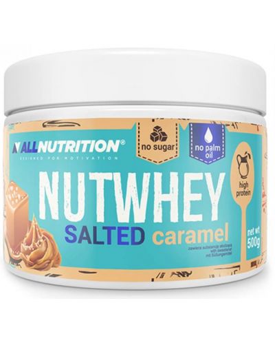 Nutwhey, salted caramel, 500 g, AllNutrition - 1