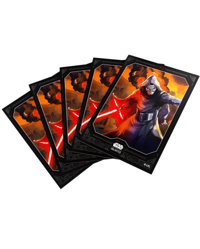 Протектори за карти Gamegenic - Star Wars: Unlimited Art Sleeves - Kylo Ren (60 бр.) - 2