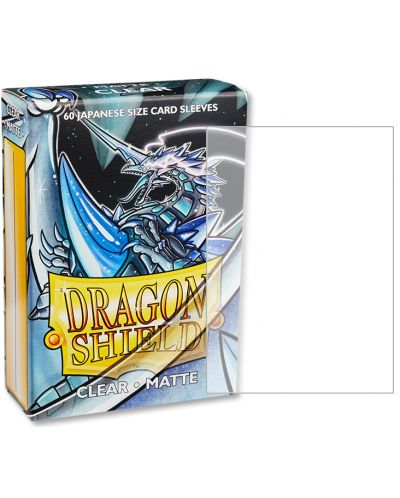 Протектори за карти Dragon Shield Clear Sleeves - Small Matte (60 бр.) - 2