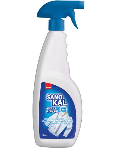 Препарат за петна преди пране Sano - Kal Spray & Wash, 750 ml - 1