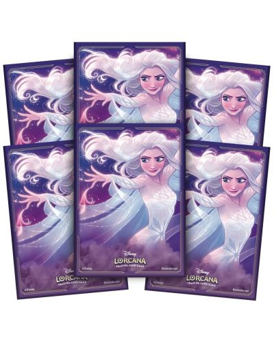 Протектори за карти Disney Lorcana TCG: The First Chapter Card Sleeves - Elsa (65 бр.) - 3